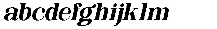 Ethically Serif Black Semi Condensed Slanted FONT
