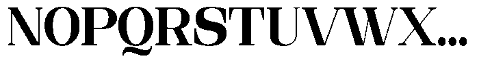 Ethically Serif Black Semi Condensed Font UPPERCASE