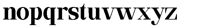 Ethically Serif Black Semi Condensed Font LOWERCASE