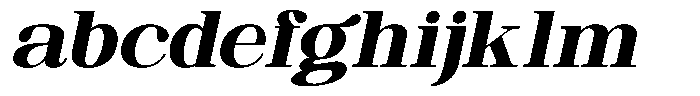 Ethically Serif Black Semi Expanded Slanted FONT