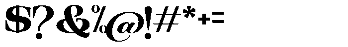 Ethically Serif Black Semi Expanded Font OTHER CHARS