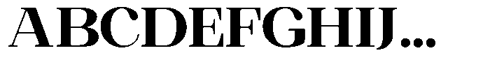 Ethically Serif Black Semi Expanded Font UPPERCASE