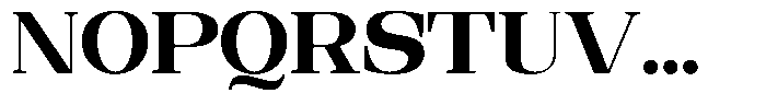 Ethically Serif Black Semi Expanded Font UPPERCASE