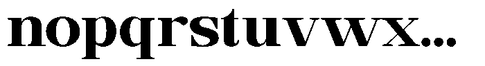 Ethically Serif Black Semi Expanded Font LOWERCASE