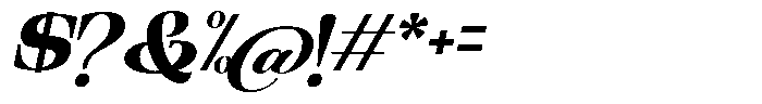 Ethically Serif Black Slanted Font OTHER CHARS