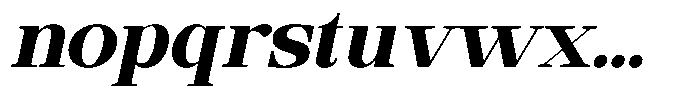 Ethically Serif Black Slanted Font LOWERCASE