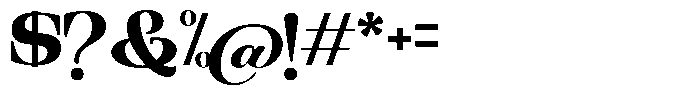 Ethically Serif Black Font OTHER CHARS
