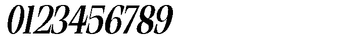 Ethically Serif Bold Condensed Slanted Font OTHER CHARS