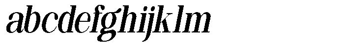 Ethically Serif Bold Condensed Slanted FONT
