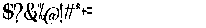 Ethically Serif Bold Condensed Font OTHER CHARS