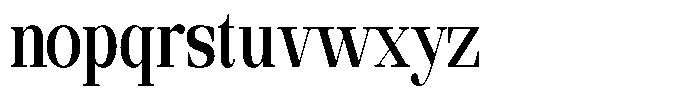 Ethically Serif Bold Condensed Font LOWERCASE