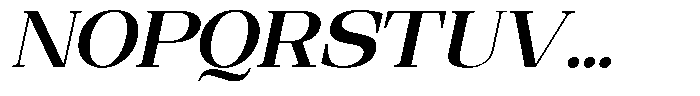 Ethically Serif Bold Expanded Slanted Font UPPERCASE