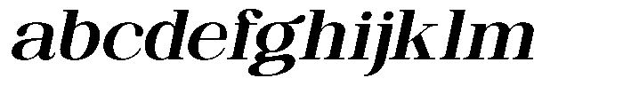 Ethically Serif Bold Expanded Slanted FONT