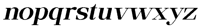 Ethically Serif Bold Expanded Slanted Font LOWERCASE