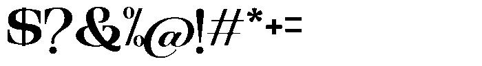 Ethically Serif Bold Expanded Font OTHER CHARS