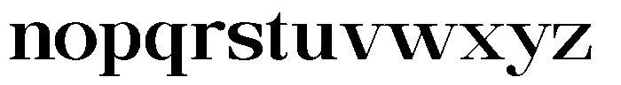 Ethically Serif Bold Expanded Font LOWERCASE