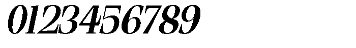 Ethically Serif Bold Semi Condensed Slanted Font OTHER CHARS