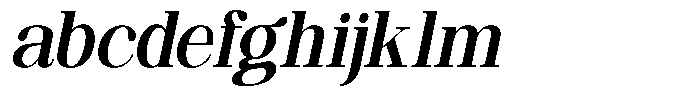 Ethically Serif Bold Semi Condensed Slanted FONT