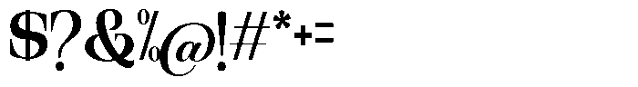 Ethically Serif Bold Semi Condensed Font OTHER CHARS