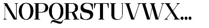 Ethically Serif Bold Semi Condensed Font UPPERCASE