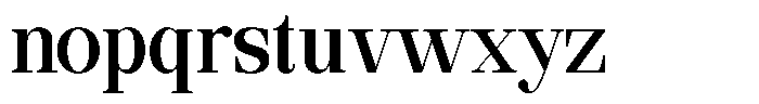 Ethically Serif Bold Semi Condensed Font LOWERCASE