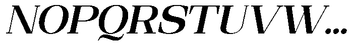 Ethically Serif Bold Semi Expanded Slanted Font UPPERCASE