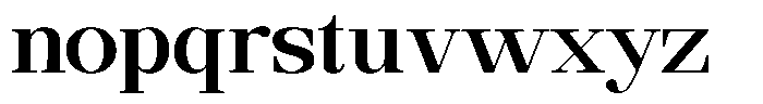Ethically Serif Bold Semi Expanded Font LOWERCASE