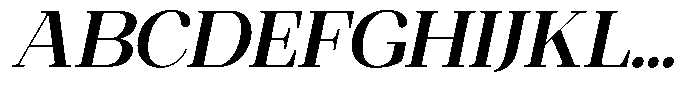 Ethically Serif Bold Slanted Font UPPERCASE