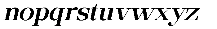 Ethically Serif Bold Slanted Font LOWERCASE