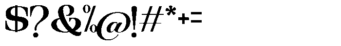 Ethically Serif Bold Font OTHER CHARS