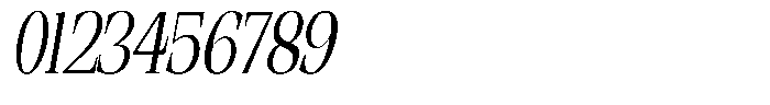 Ethically Serif Condensed Slanted Font OTHER CHARS