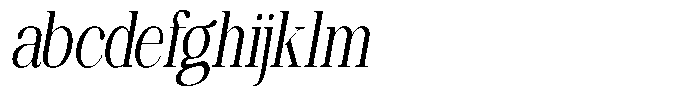 Ethically Serif Condensed Slanted FONT