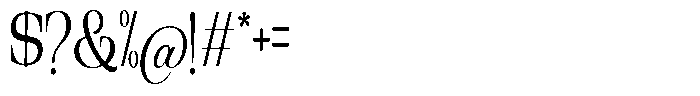 Ethically Serif Condensed Font OTHER CHARS