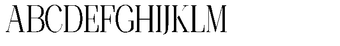 Ethically Serif Condensed Font UPPERCASE