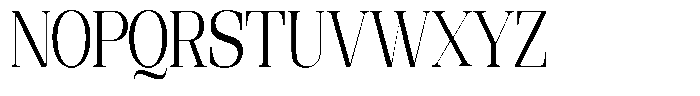 Ethically Serif Condensed Font UPPERCASE