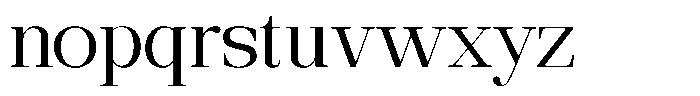 Ethically Serif Expanded Font LOWERCASE