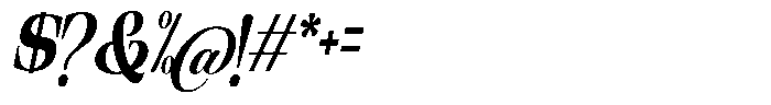 Ethically Serif Extra Bold Condensed Slanted Font OTHER CHARS
