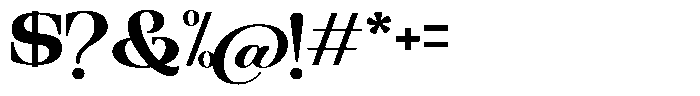 Ethically Serif Extra Bold Expanded Font OTHER CHARS