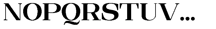 Ethically Serif Extra Bold Expanded Font UPPERCASE