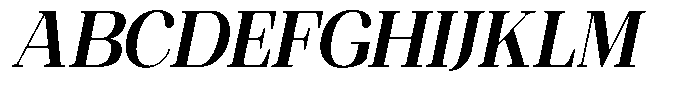 Ethically Serif Extra Bold Sem Condensed Italic Font UPPERCASE