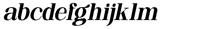 Ethically Serif Extra Bold Sem Condensed Italic FONT