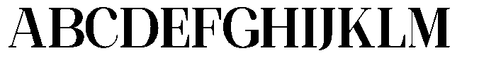 Ethically Serif Extra Bold Semi Condensed Font UPPERCASE