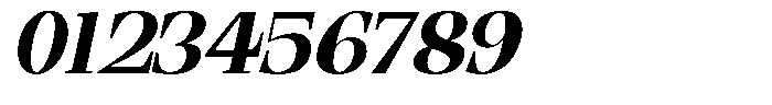 Ethically Serif Extra Bold Semi Expanded Italic Font OTHER CHARS