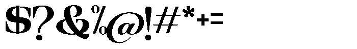 Ethically Serif Extra Bold Semi Expanded Font OTHER CHARS