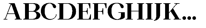 Ethically Serif Extra Bold Semi Expanded Font UPPERCASE