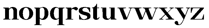 Ethically Serif Extra Bold Semi Expanded Font LOWERCASE