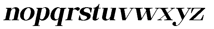 Ethically Serif Extra Bold Slanted Font LOWERCASE