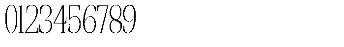 Ethically Serif Extra Light Condensed Font OTHER CHARS
