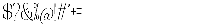 Ethically Serif Extra Light Condensed Font OTHER CHARS