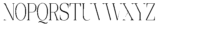 Ethically Serif Extra Light Condensed Font UPPERCASE